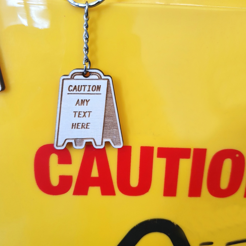 Caution Keyring ⚠️